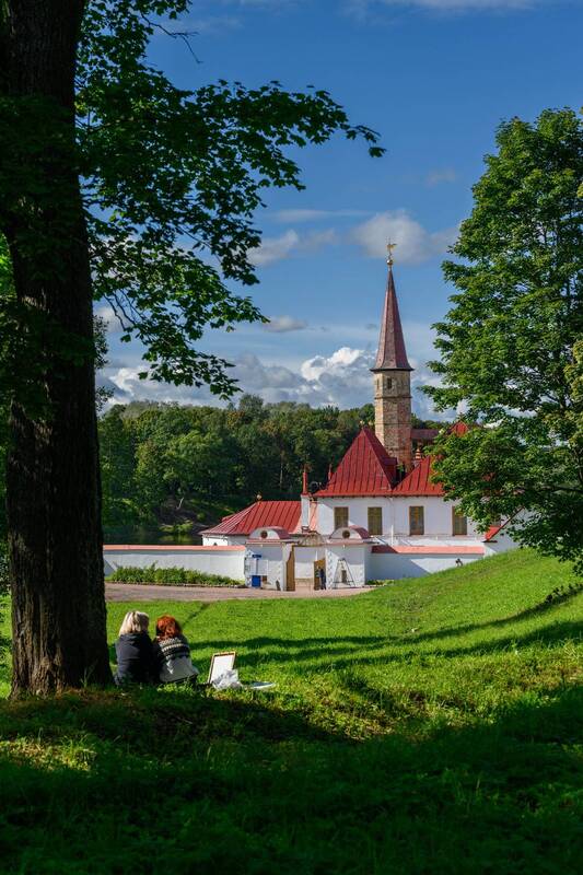 замок, гатчина, приоратский парк Замок фото превью