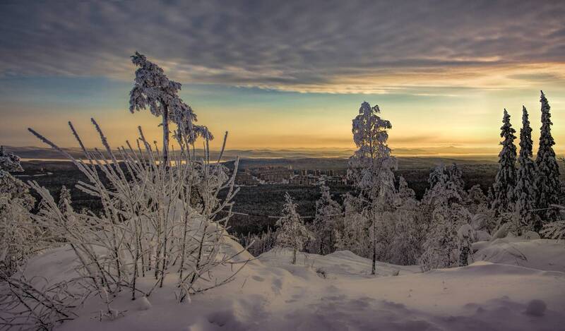 Зимний вечер фото превью
