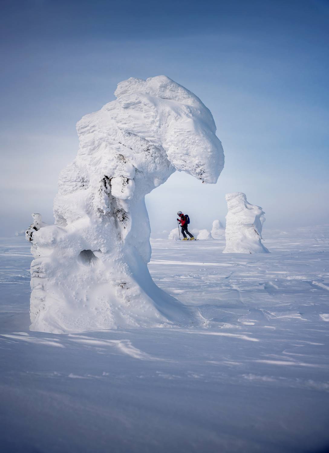 главный уральский хребет, гух, сосьвинский камень, казанский камень, север, урал, снег, лыжник, Уфимцев Юрий