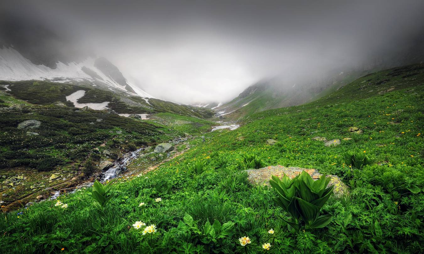 Кавказ, горы, Карачаево-Черкесия, Архыз, Ак-Айры, фото России, пейзажи России, природа России, Александр Бархатов