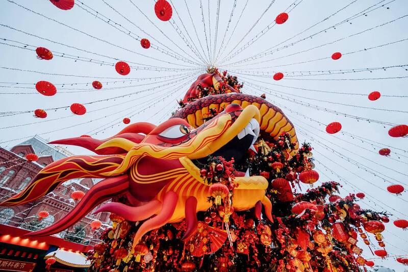 москва, новый год, китайский новый год, улица, зима, россия, moscow, street, new year, chinese new year, winter, russia Китайский Новый год в Москве фото превью