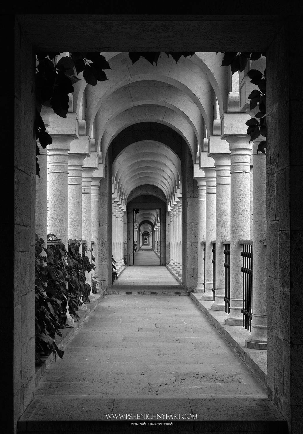 архитектура, ритм, колоннада, галерея, перспектива, пространство, время, бесконечность, Пшеничный Андрей