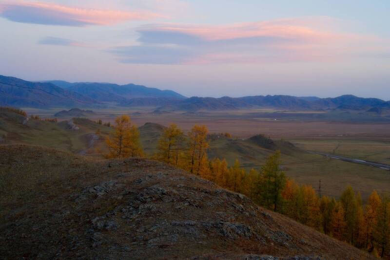 лентикурные, облака, горы, рассвет, алтай, осень Момент до восхода фото превью