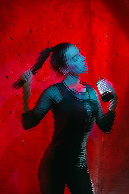 портрет, абстракция, концепт, цвет Distortion фото превью