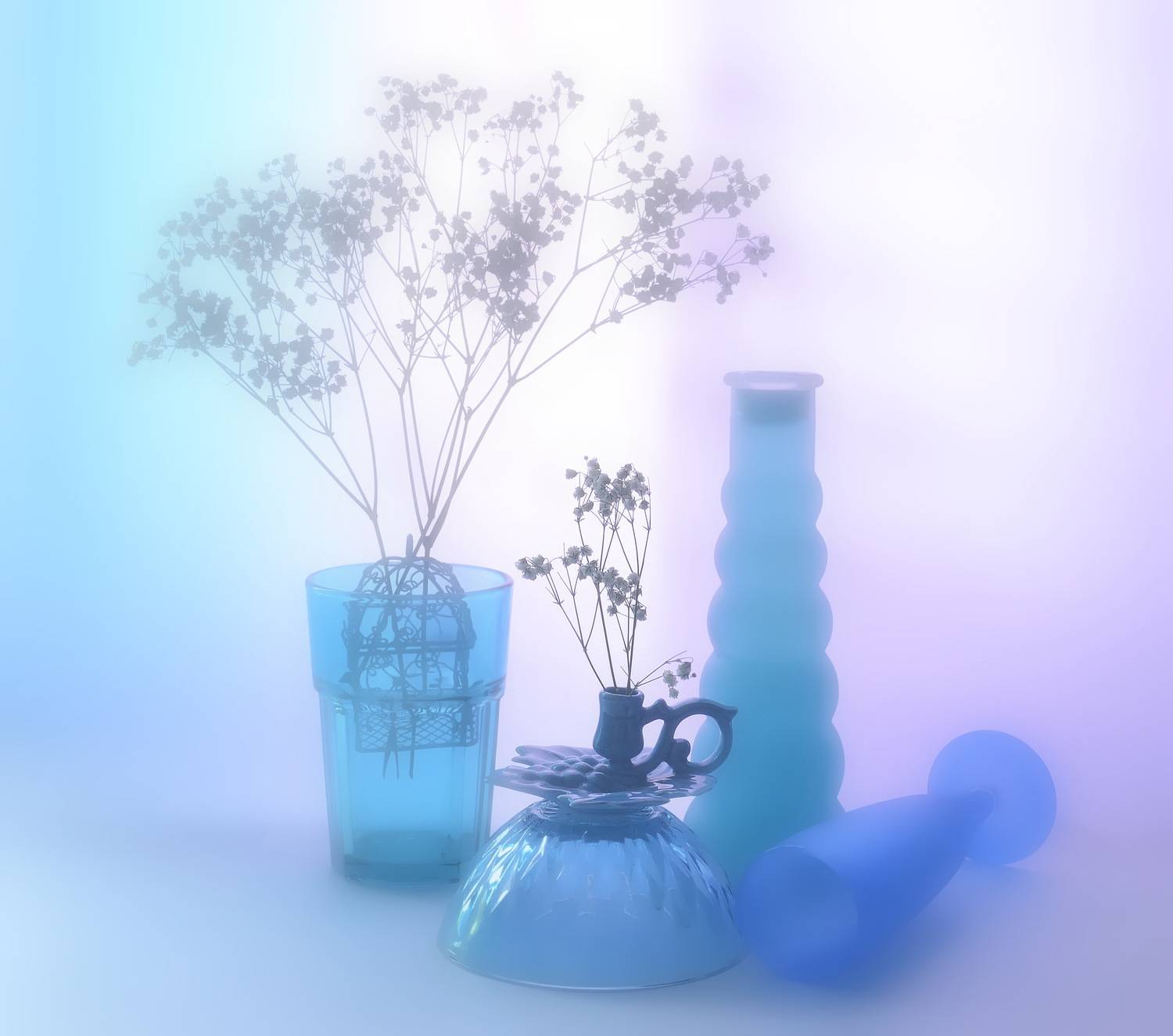 синий, композиция, свет, цвет, инаида, Инаида