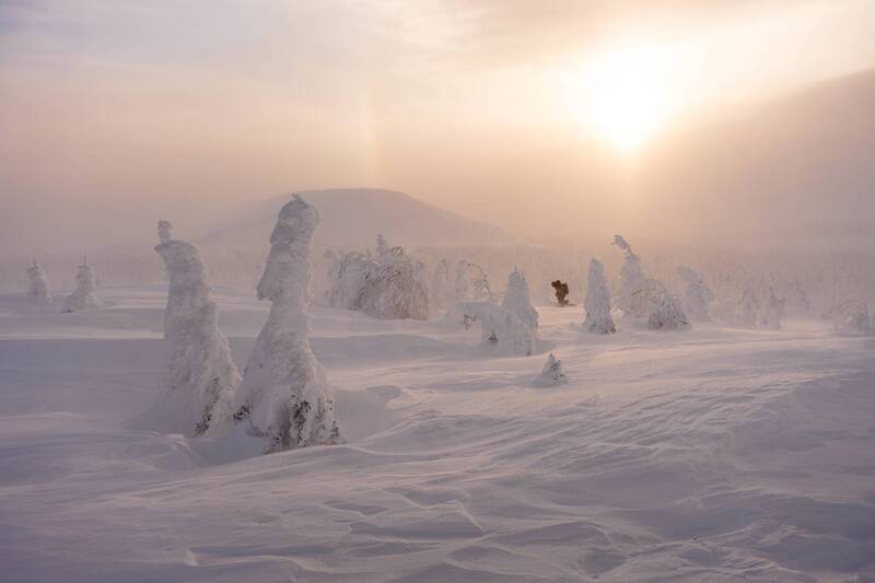 главный уральский хребет, гух, сосьвинский камень, казанский камень, север, урал, снег, пурга, гало, куржак В плену севера фото превью