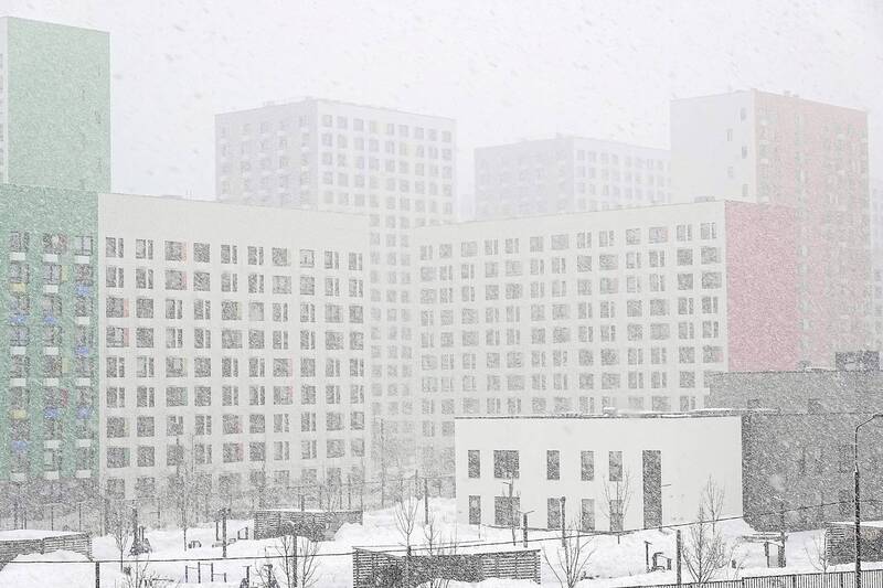 Мартовский снегопад фото превью