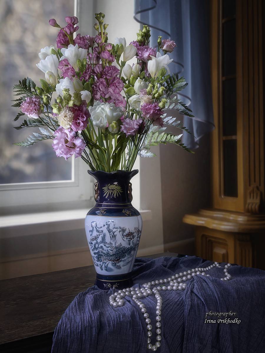 натюрморт, цветы, букеты, интерьер, нежность, праздник, Приходько Ирина