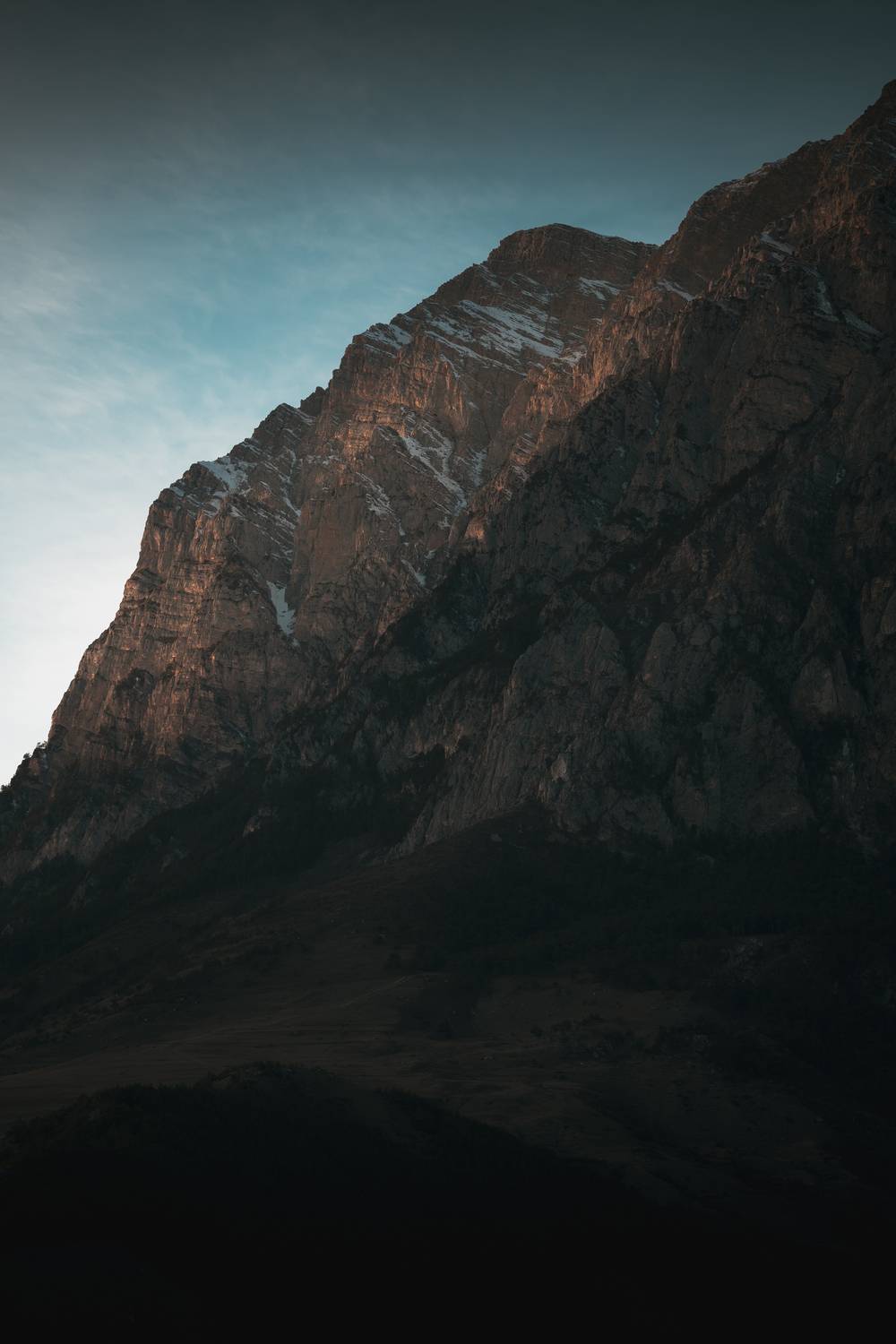закат, горы, осетия, зима в горах, закат зимой, зимний пейзаж, горы зимой, горный пейзаж, Батагов Сармат