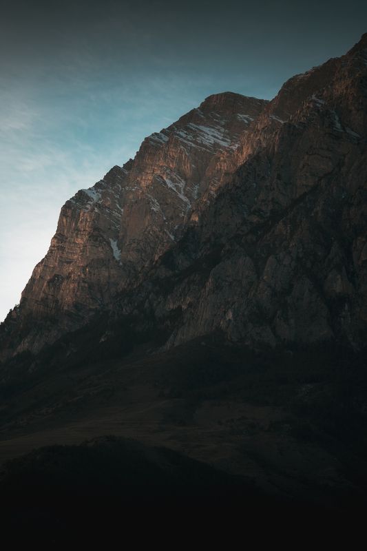 Закат в горах Осетии. фото превью