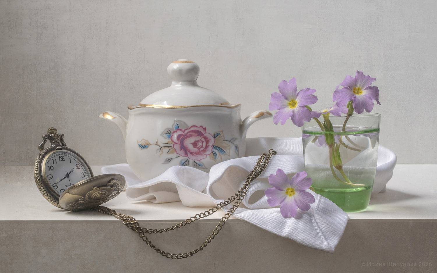 весна, примула, Шипунова Ирина