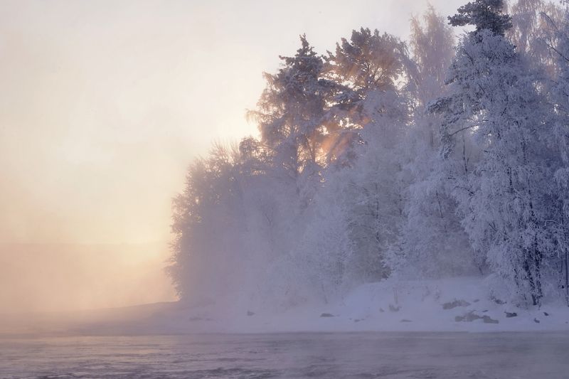 Рассвет на Вуоксе фото превью