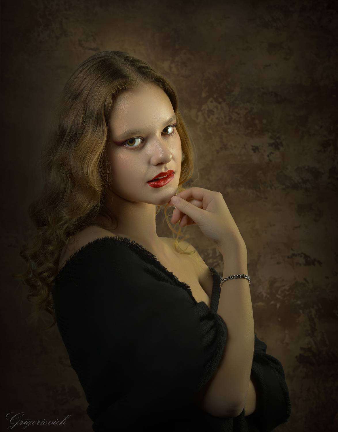 девушка, молодая женщина, взгляд, Урасов Олег