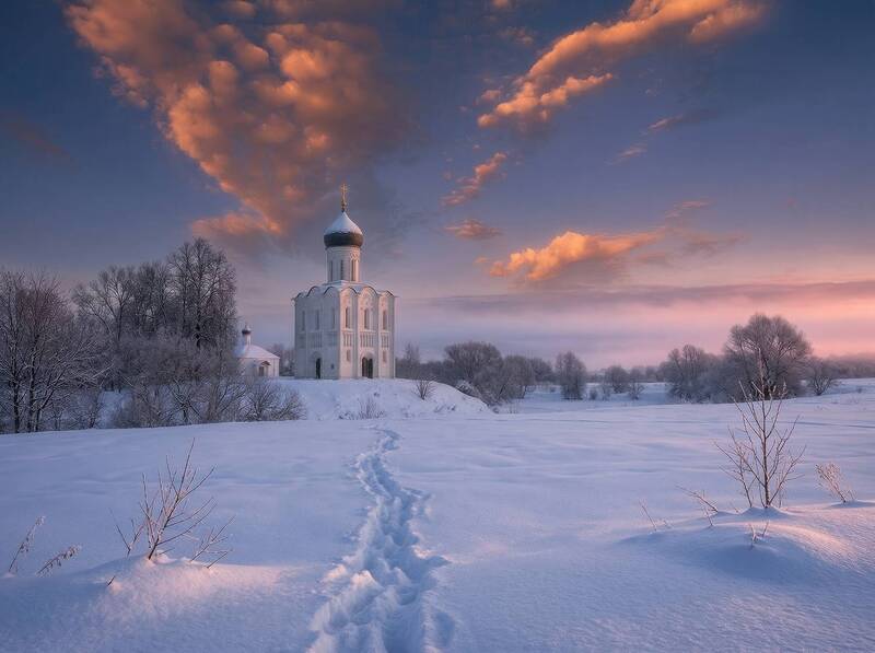 Зимний вечер фото превью