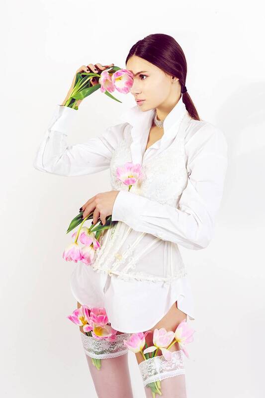 woman, portrait, art, fashion I saw you as a flower фото превью