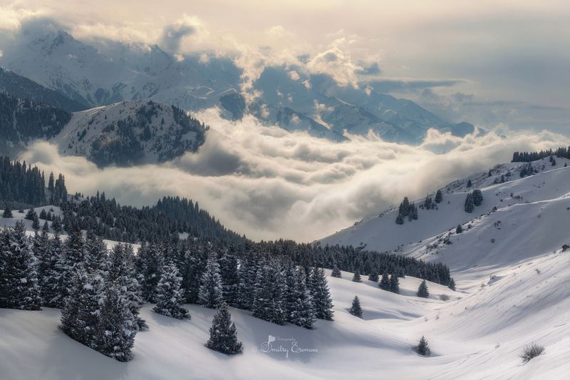 горы, пейзаж, природа Молочные реки, снежные берега... фото превью