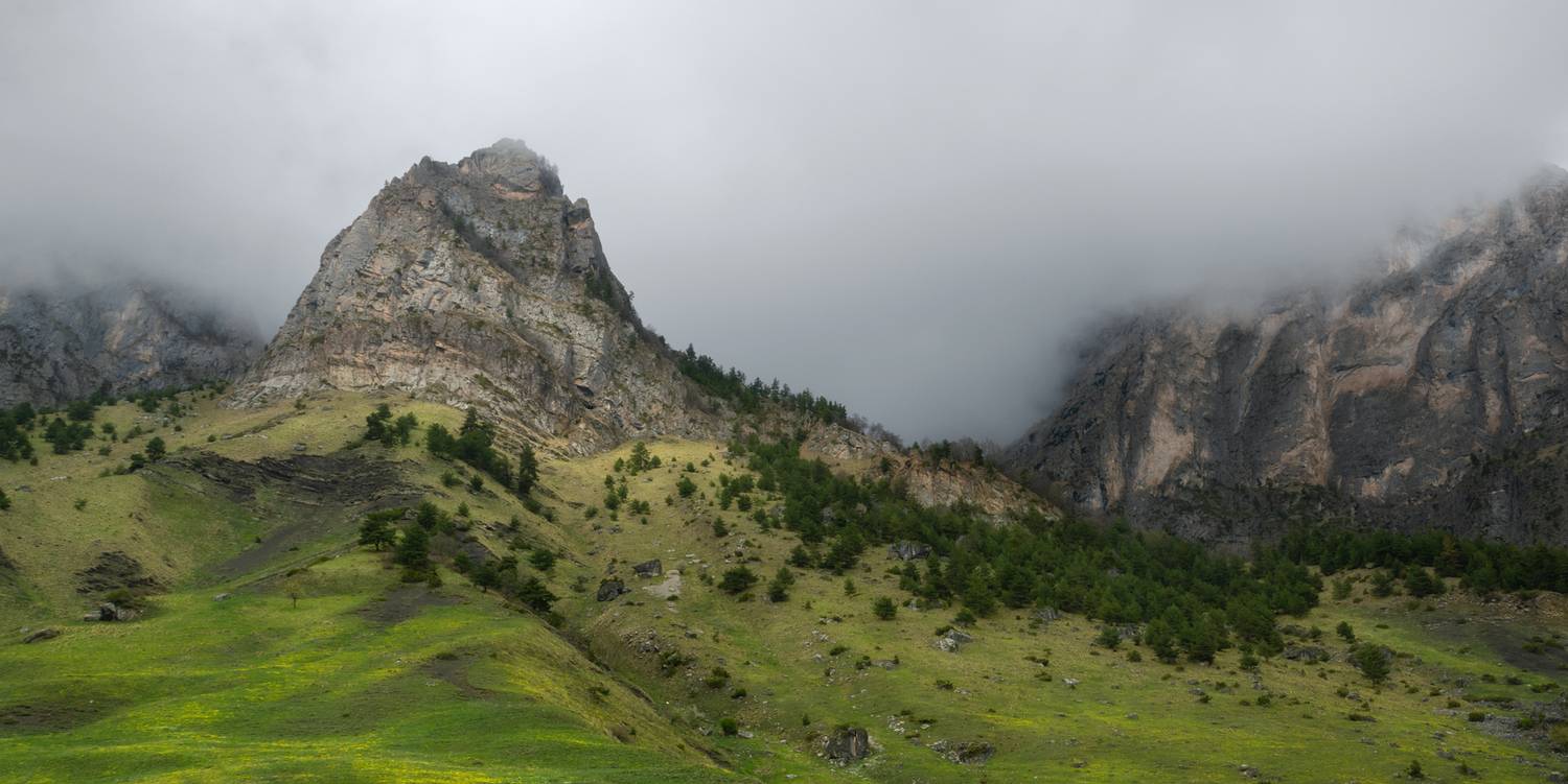 горы, облака, каказ, ингушетия, Растворов Игорь