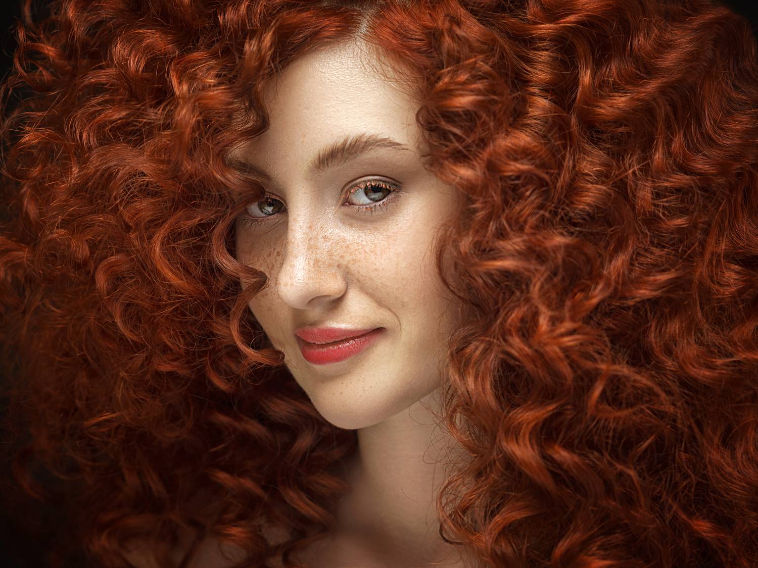 рыжая женский портрет, глаза, улыбка, Антон Тимошевский