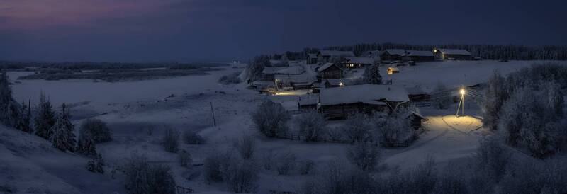 березник, мезень, архангельская область, вечер Краски вечера фото превью