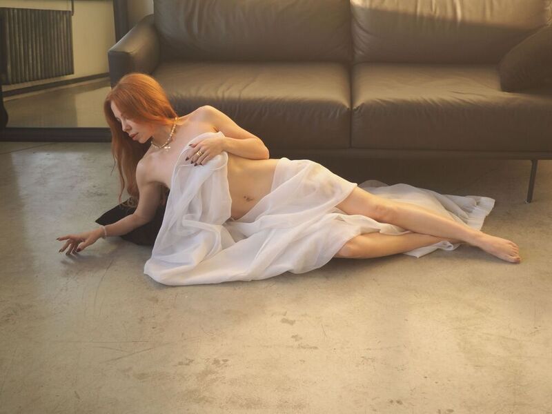 ню, тюль, ткань, девушка, изящная, прекрасная, студия Sexy Belka фото превью