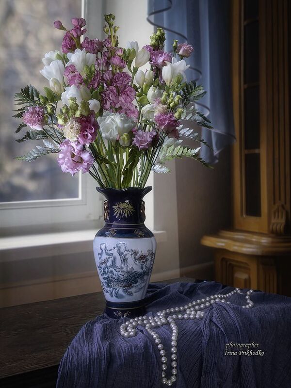 натюрморт, цветы, букеты, интерьер, нежность, праздник Букет для милой фото превью