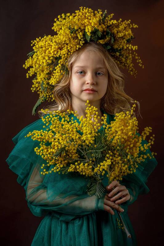 деский потрет, портрет, девочка, мимоза Лиза фото превью