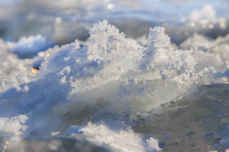 снег, лед, море, снежинки, кристаллы, зима, мо Замороженный миг (или Спячка моря) фото превью