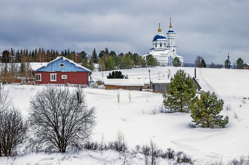 республика коми. село ыб, март Село Ыб фото превью