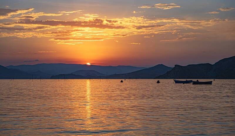 природа, море Вечерний Крым фото превью