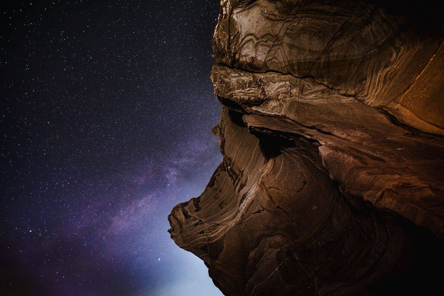 Milky Way, Geology, Rock Formation, Night Photography, Texture, Contrast, Astrophotography, Outer Space, Earth and Sky, Nature Abstract, Uesan Aliace