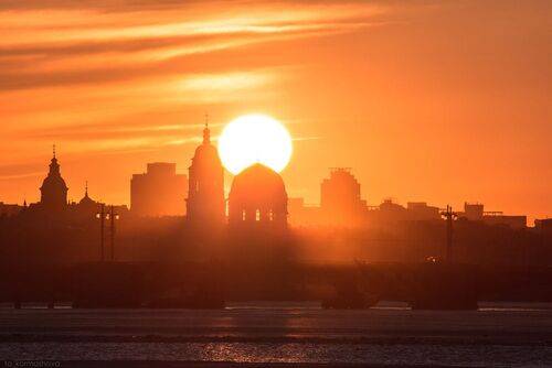 Церковь святой великомученицы Екатерины на закате