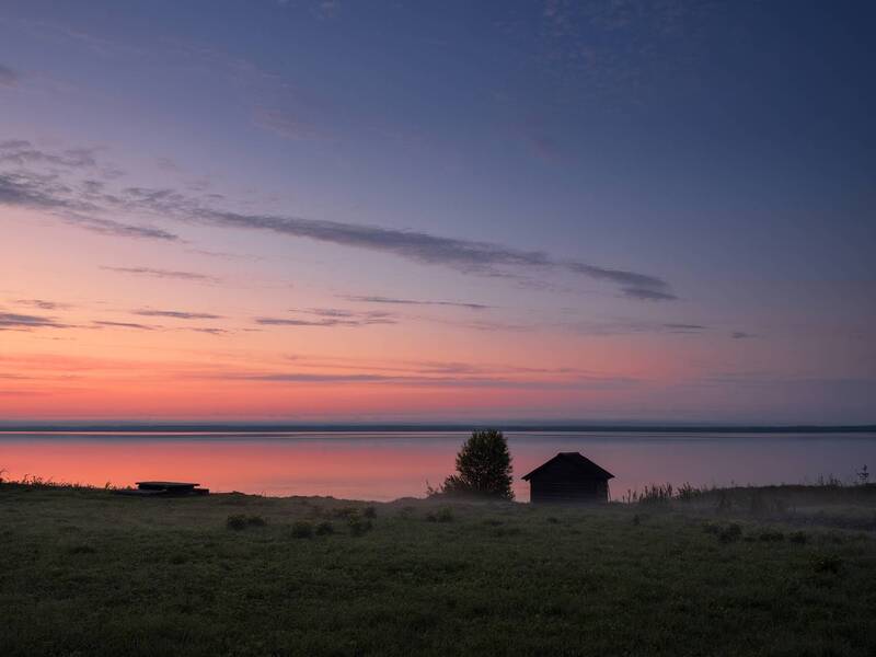 лекшмозеро, архангельская область, белая ночь Неподвижность фото превью