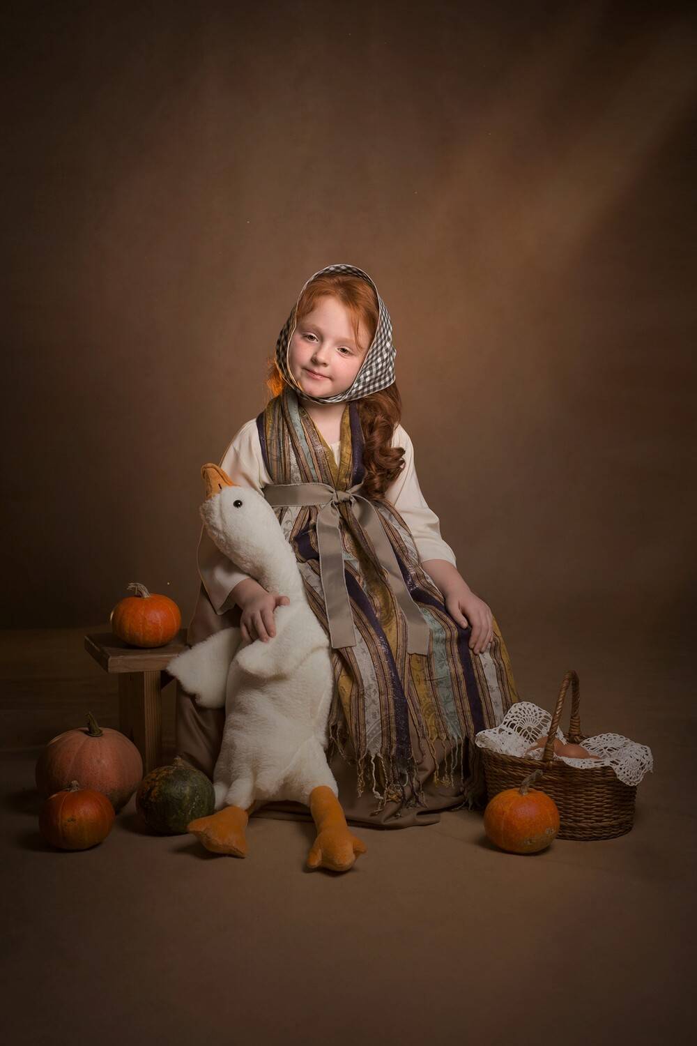 дети, девочка, гусь, бийск, стилизация, Римма Алеева