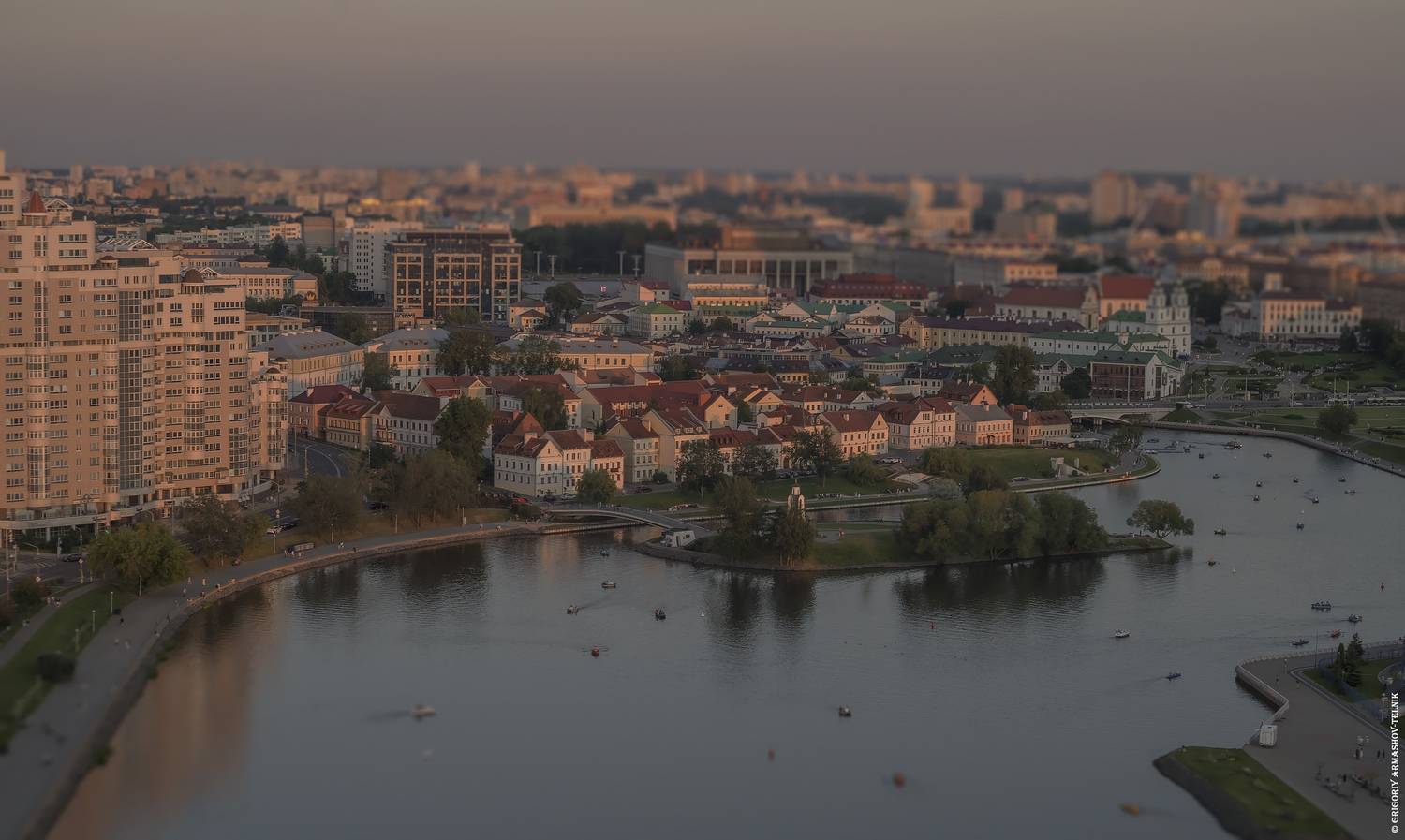минск, закат, город, река, лето, Армашов-Тельник Григорий