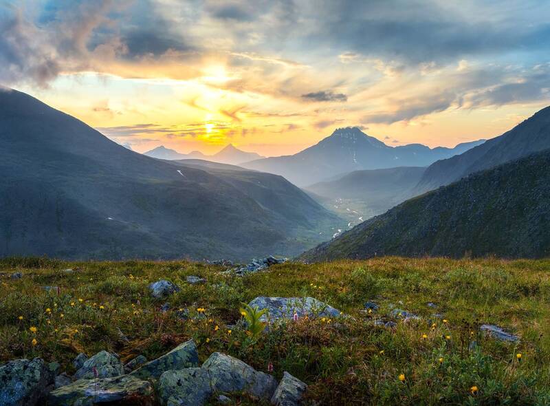 Вечер над долиной Ломесьвожа фото превью