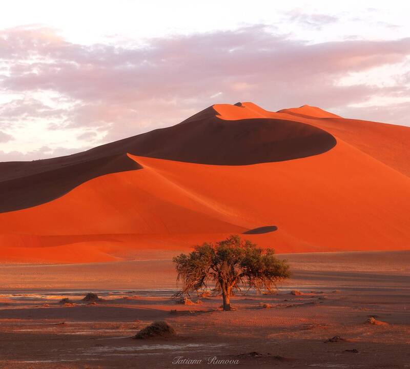 Рассвет в пустыне Намиб фото превью