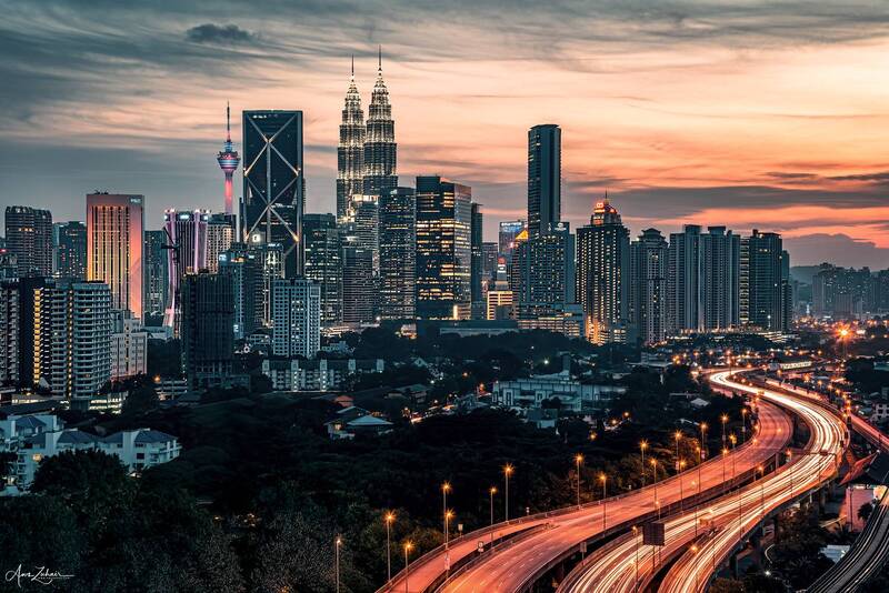 city, cityscape, architecture, towers, travel, photography, kuala lumpur, malaysia, klcc The Road To the KLCC фото превью