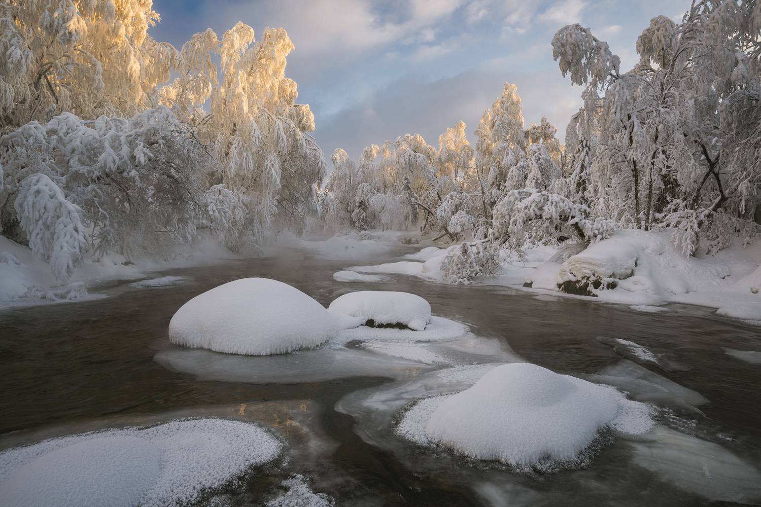 кольский полуостров, зима, река, Mikhail Ioannisian