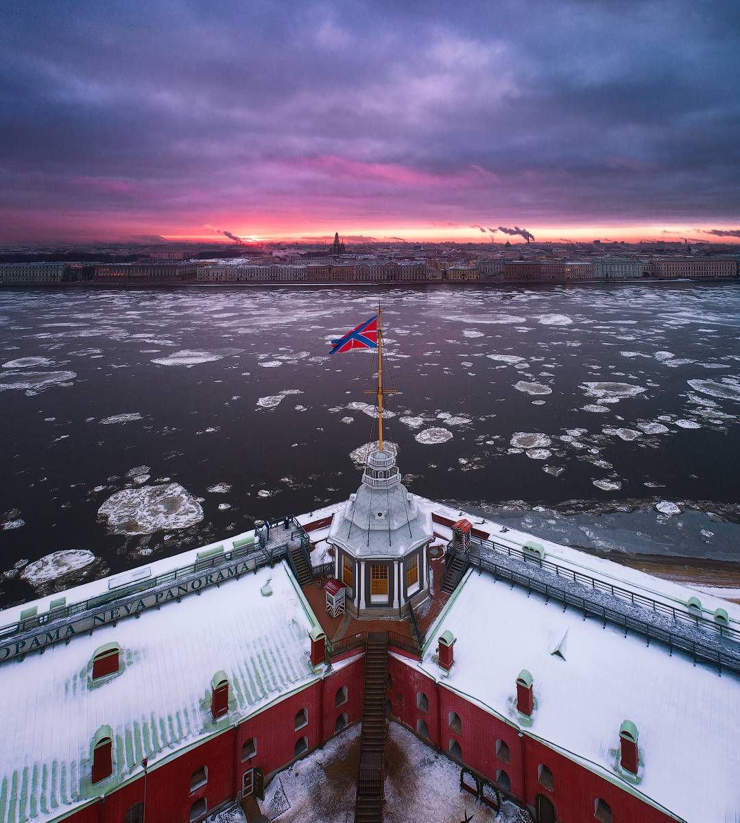 санкт-петербург, нарышкин, бастион, рассвет, река, Лукс Сергей