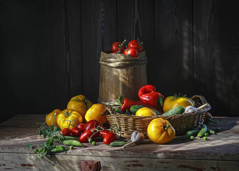 натюрморт, лето, овощи, натальяказанцева Мозаика фото превью