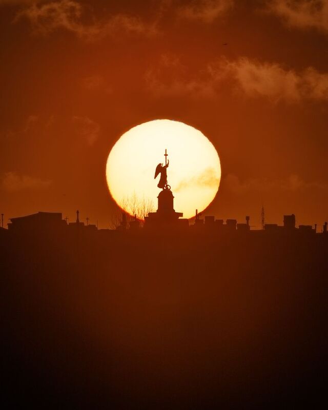 Санкт-Петербург Ангел Александровской колонны  фото превью