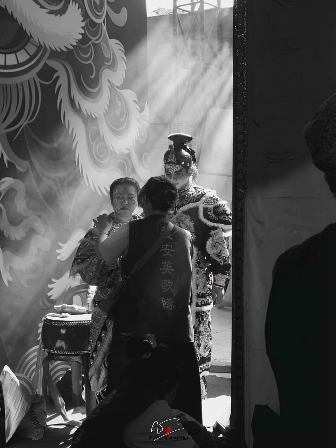 yingge, dancer, behind, Do Trung