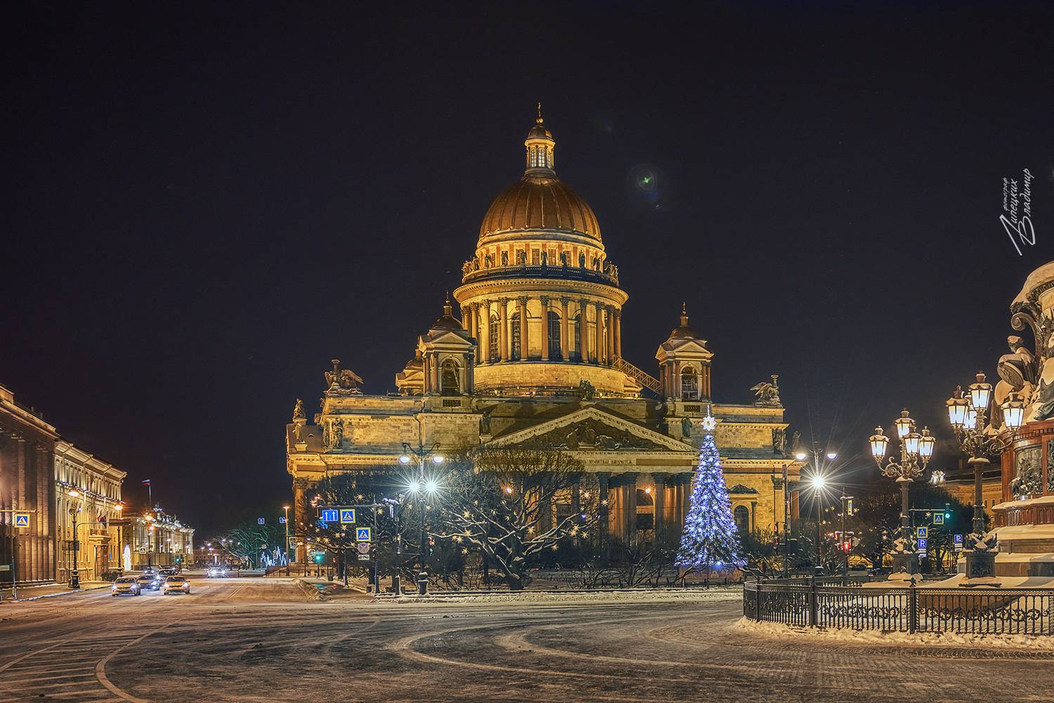 санкт-петербург, исаакиевский собор, новый год, Липецких Владимир