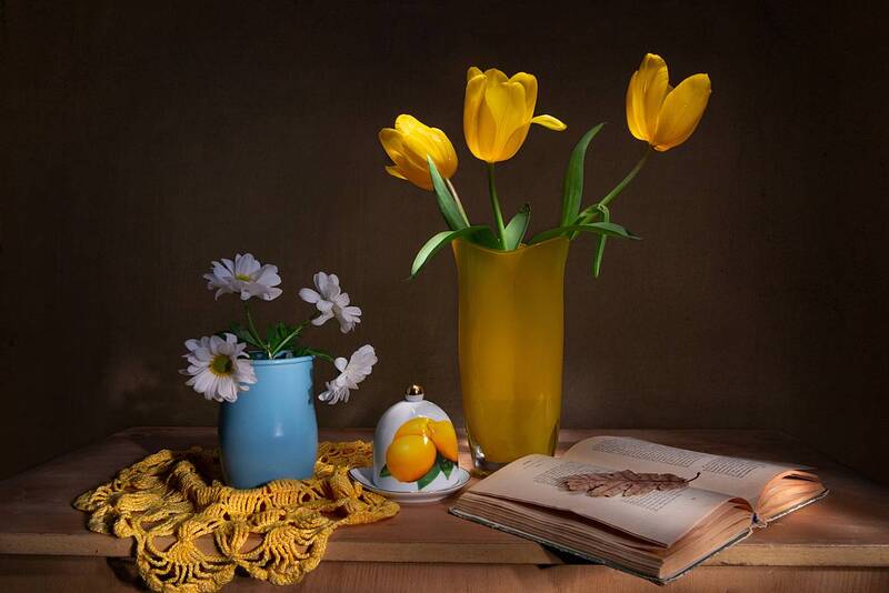 Желтые тюльпаны фото превью