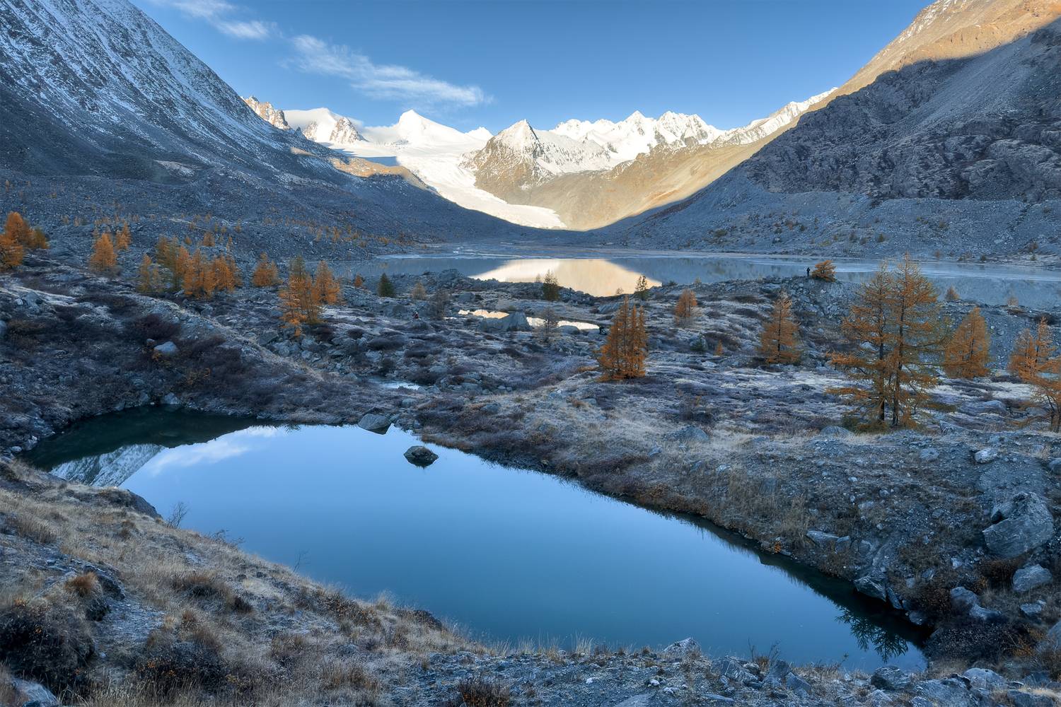 алтай, аккол, аккуль, рассвет, софийский ледник, горный алтай, республика алтай, осень, южно-чуйский хребет, Телешов Александр