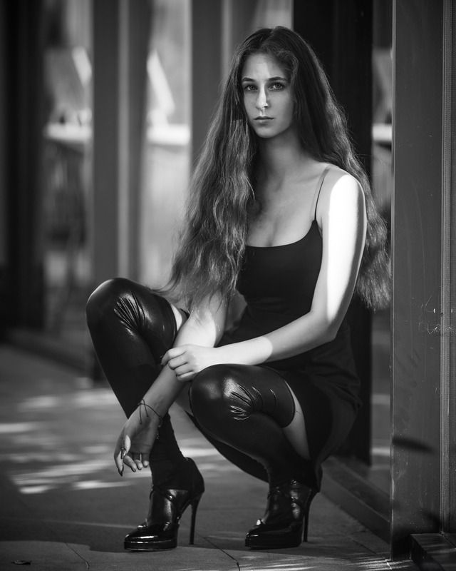 Девушка, чулки, боди, каблуки Девушка фото превью