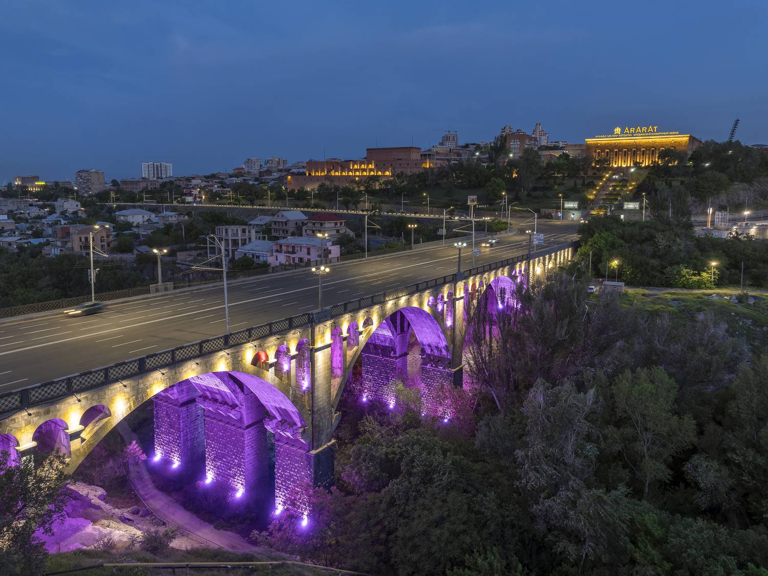 арарат, армения, раздан, мост, мост победы, вид сверху, аэросъемка, ереван, Игорь Юркин