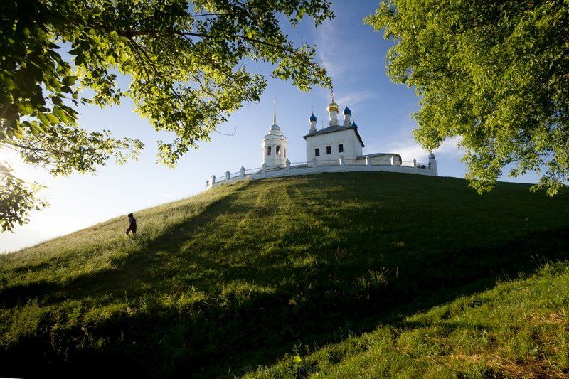 Архитектура, Город, Епифань, Монастырь, Пейзаж, Природа, Путешествие, Россия, Тула, Тульская область, Фото, Церковь г. Епифань. Тульская область. фото превью