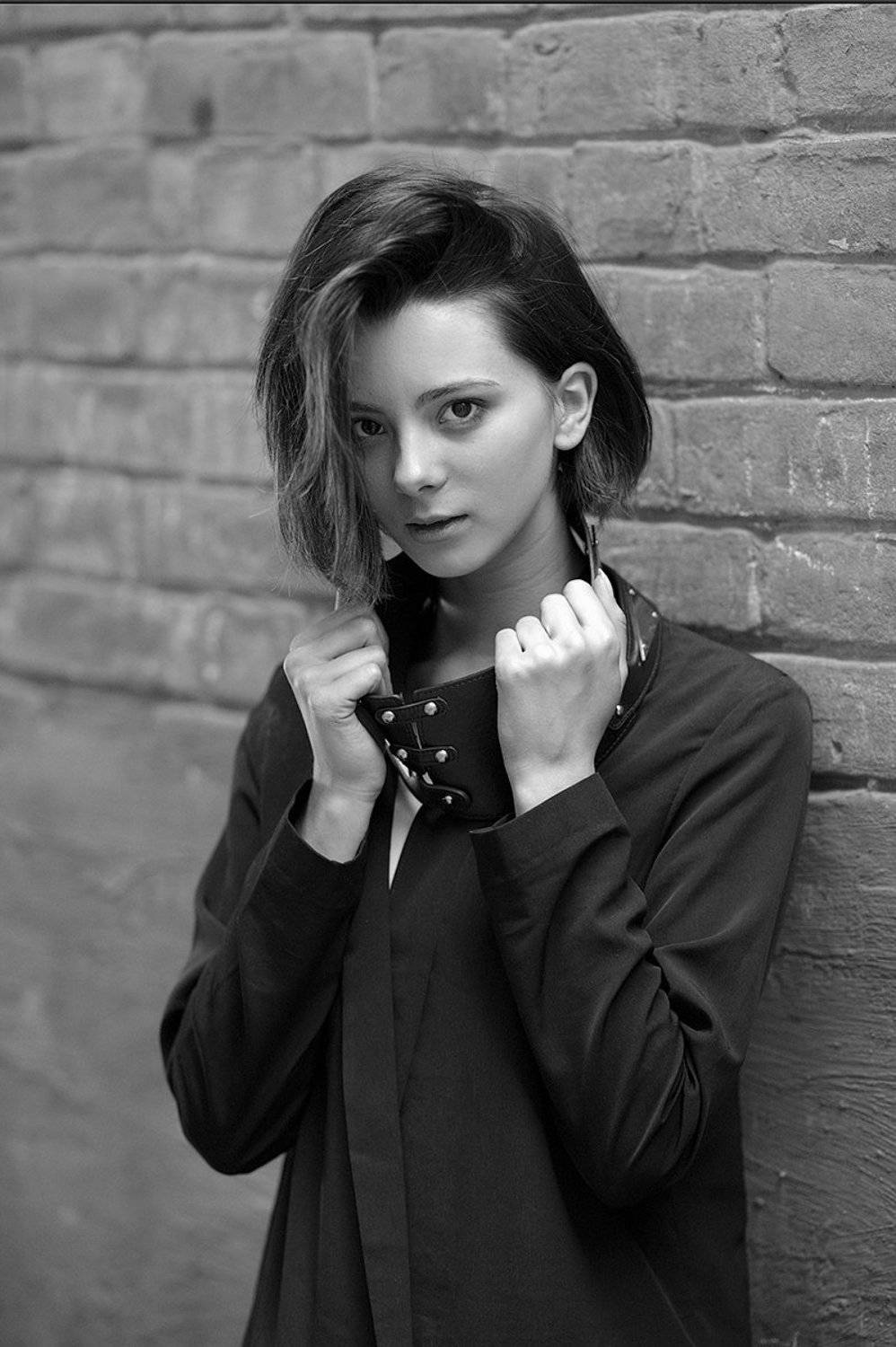 девушка , улица , портрет , monohrom , , Самойлов Алексей