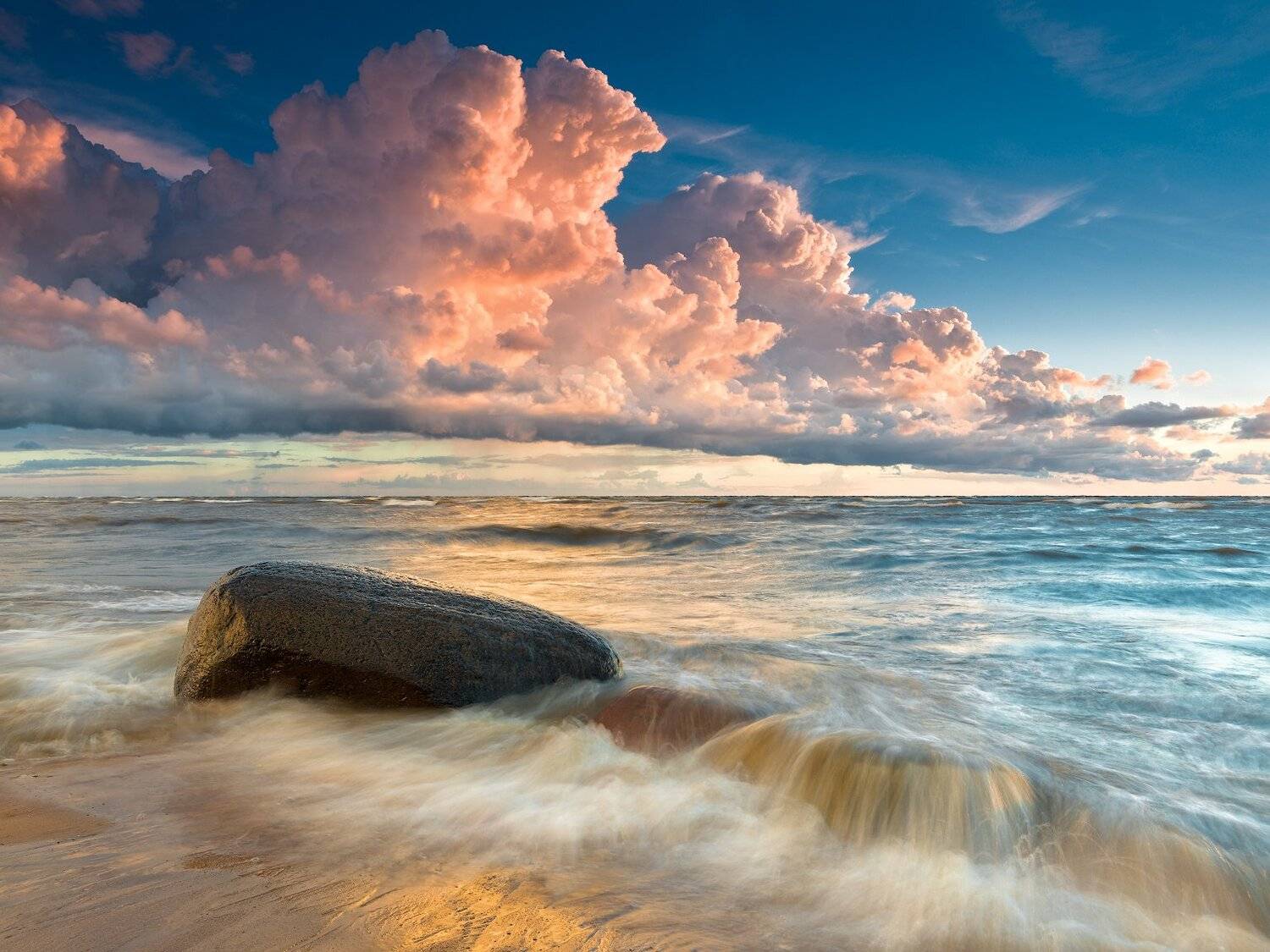 пейзаж море волны латвия, Алексей Мельситов